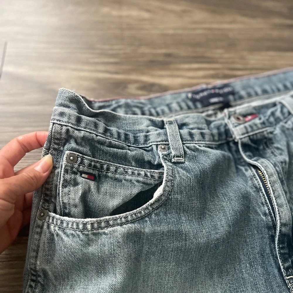 Tommy Hilfiger Vintage Light blue Washed Loose Fit Carpenter Jeans - Picture 9 of 11